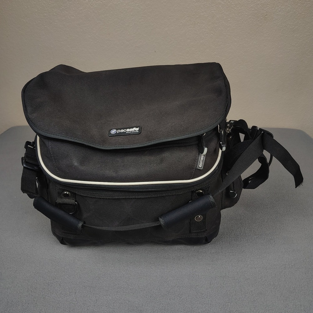 Pacsafe Exomesh Anti Theft Travel Bag Duffle Trunk Large Rigid Black Cable Lock